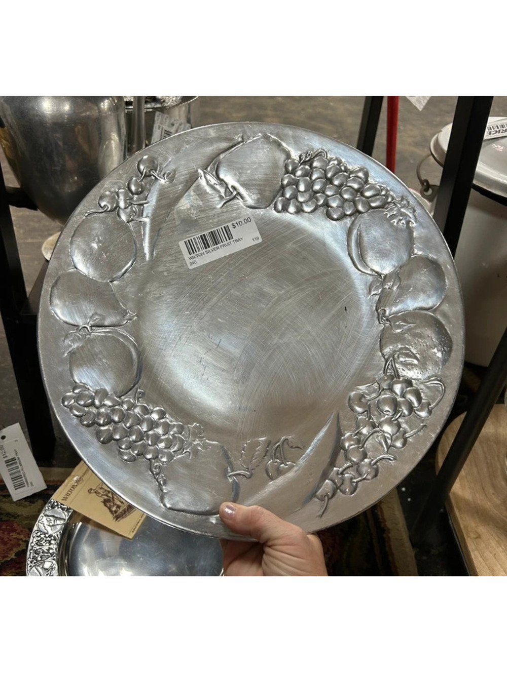Wilton silver fruit platter